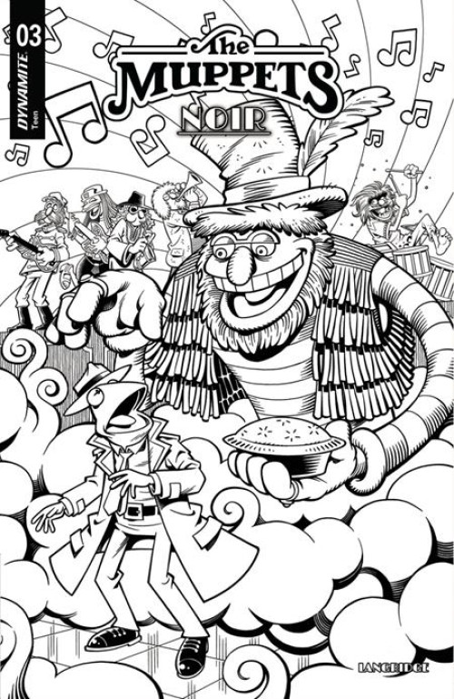 Muppets Noir #3 (2026) cover e langridge line art variant