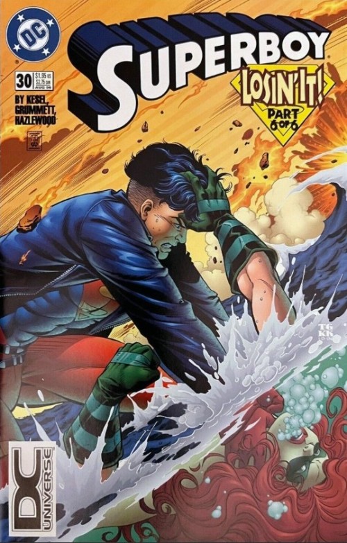 Superboy #30 (1994) dcu logo variant