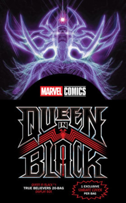 Queen In Black #1 (2026) true believers blind bag display box