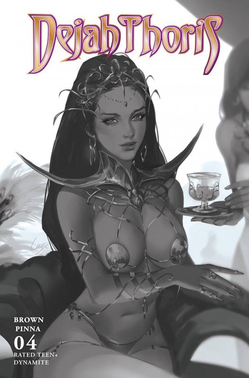 Dejah Thoris #4 (2023) cover r leirix b&w variant