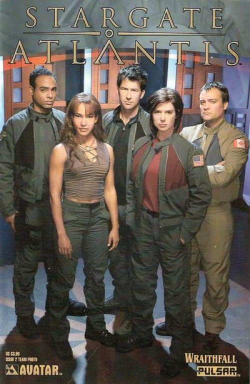 StarGate Atlantis WraithFall #2 (2005) team photo cover