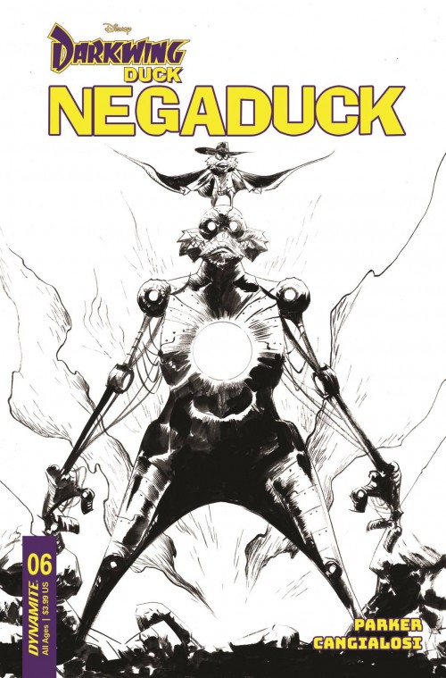 Negaduck #6 cover f lee line art variant
