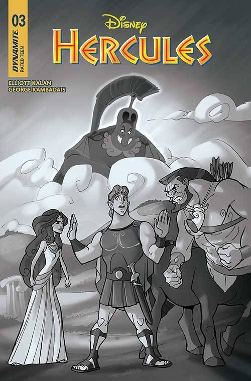 Hercules #3 (2024) cover m lolli b&w variant