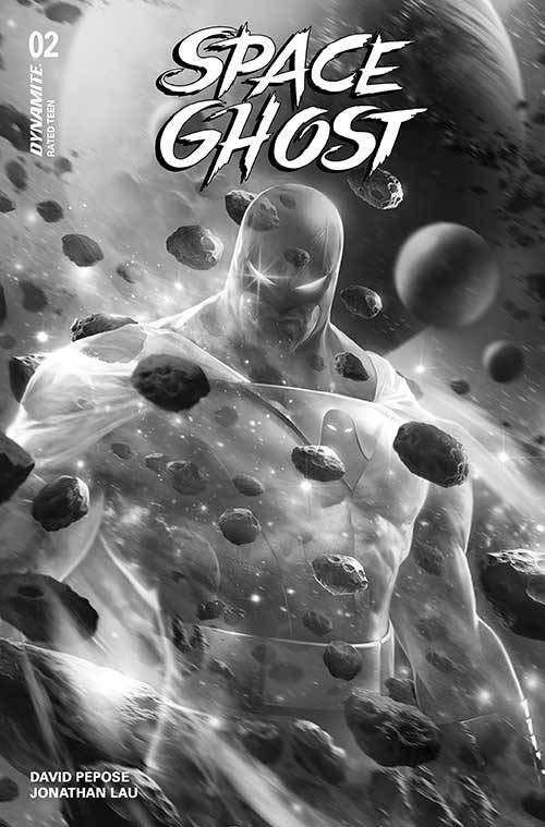 Space Ghost #2 (2024) cover w mattina b&w variant