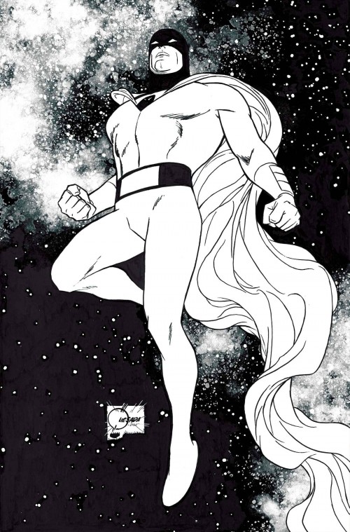 Space Ghost #2 (2024) cover x quesada b&w virgin variant