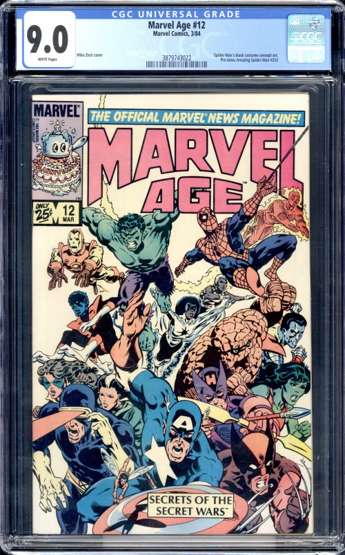 Marvel Age #12 CGC 9.0