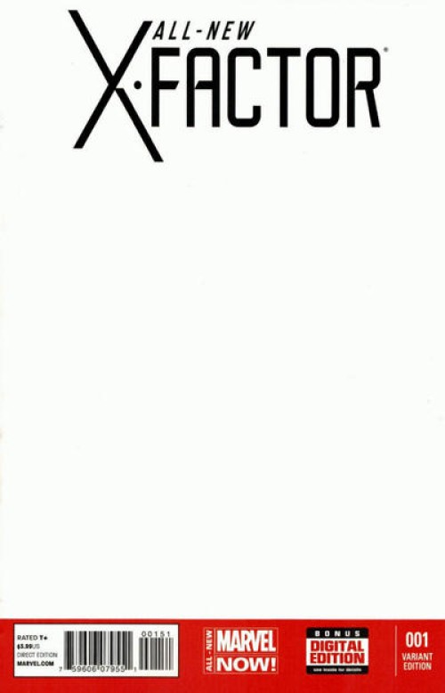 All New X-Factor #1 blank cover