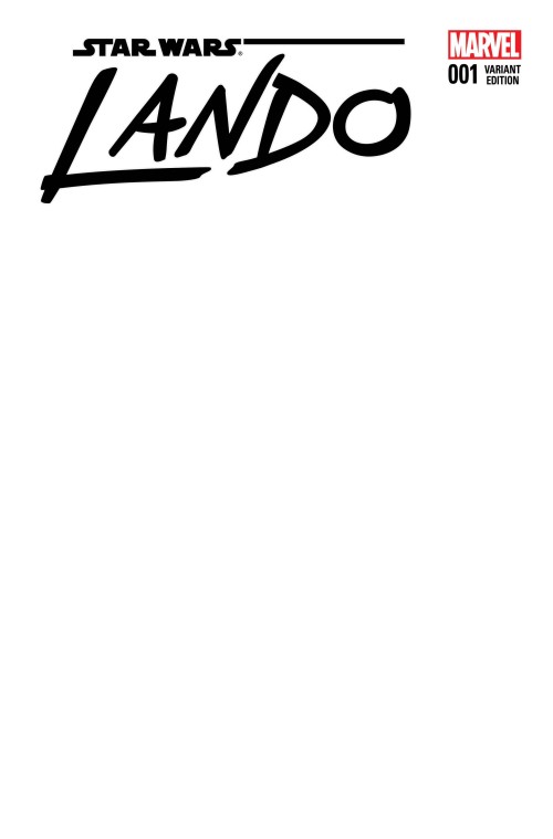Star Wars Lando #1 blank variant cover