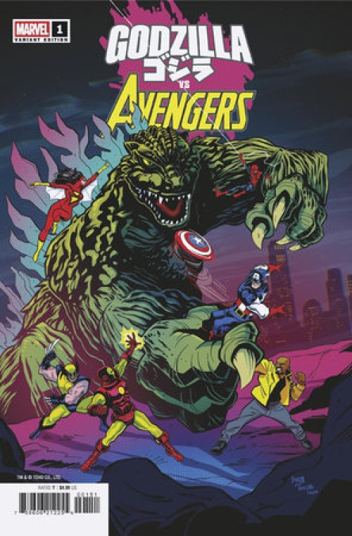 Godzilla Vs Avengers #1 (2025) bardin variant