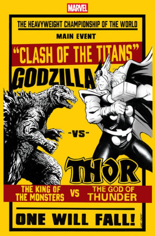 Godzilla Vs Thor #1 (2025) garbett versus variant
