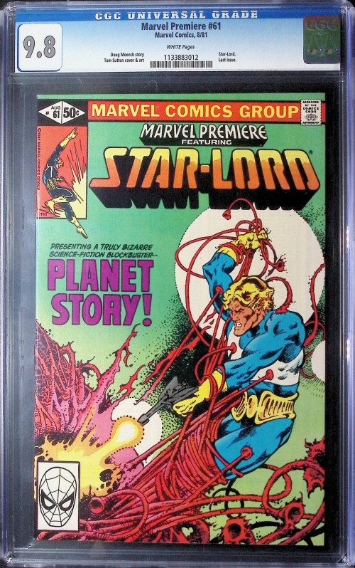 Marvel Premiere #61 (1981) CGC 9.8 nm/mt STAR-LORD white pages