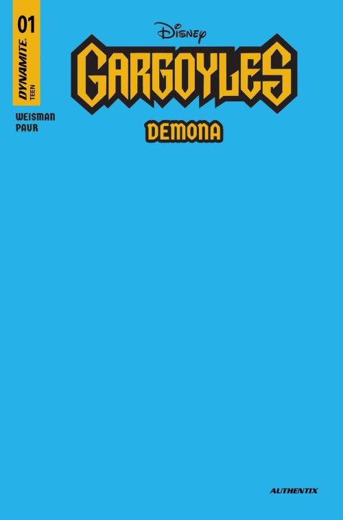 Gargoyles Demona #1 (2025) cover t blank blue variant