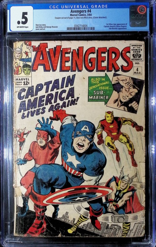 Avengers #4 (1963) CGC 0.5