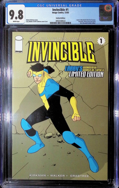 Invincible #1 (2003) larrys comics variant CGC 9.8