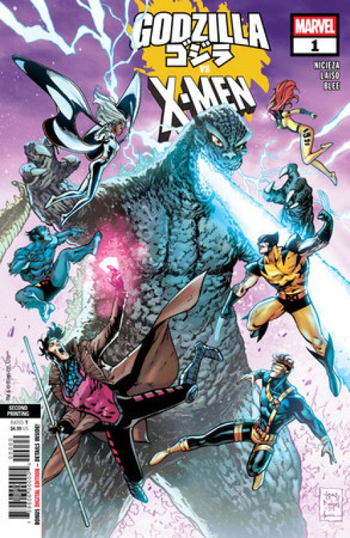 Godzilla Vs X-Men #1 (2025) second print
