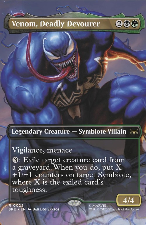 Venom #258 (2025) dos santos magic the gathering variant