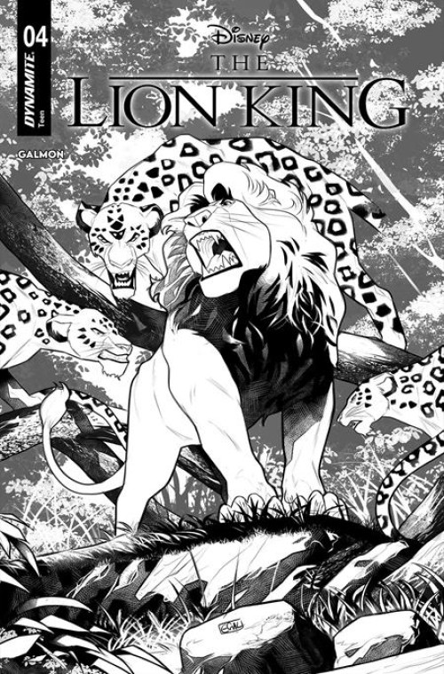 Lion King #4 (2025) cover i galmon line art variant