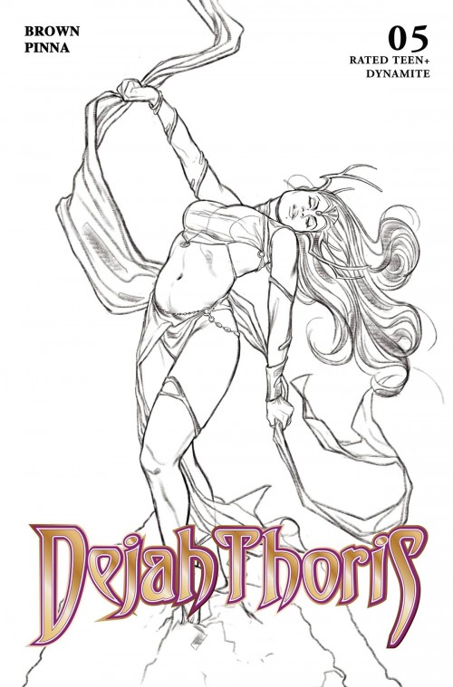 Dejah Thoris #5 (2023) cover g sway line art variant