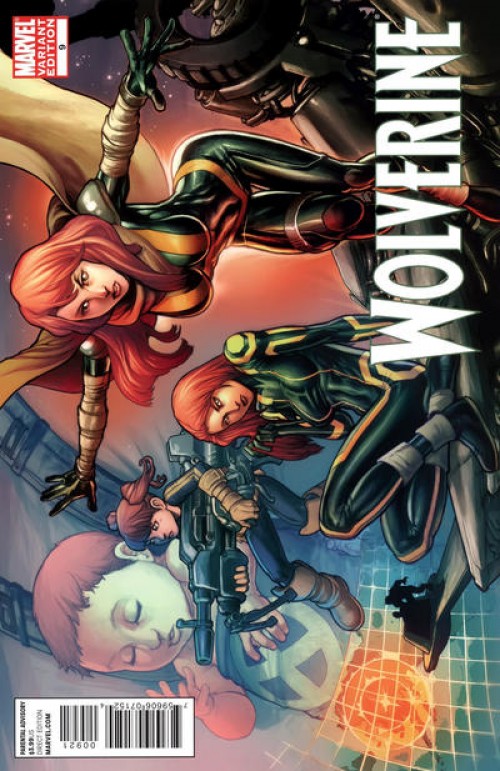 Wolverine #9 (2010) x-men evolutions variant