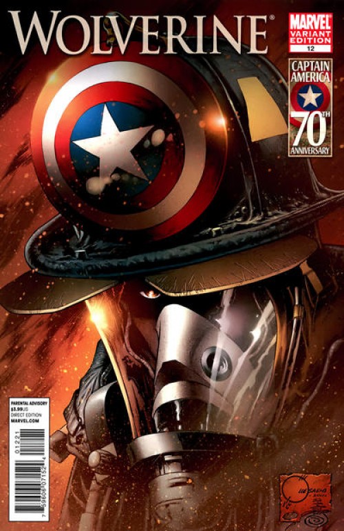 Wolverine #12 (2010) i am captain america variant