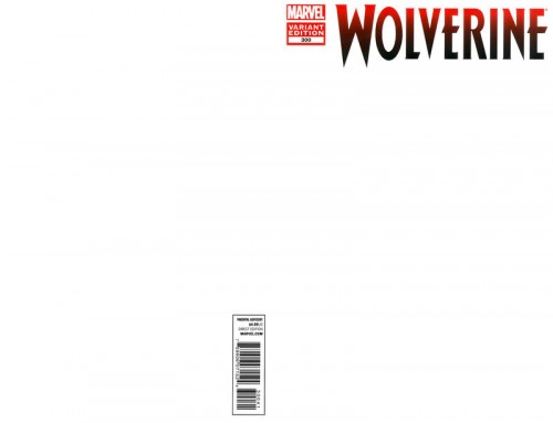 Wolverine #300 (2010) blank variant