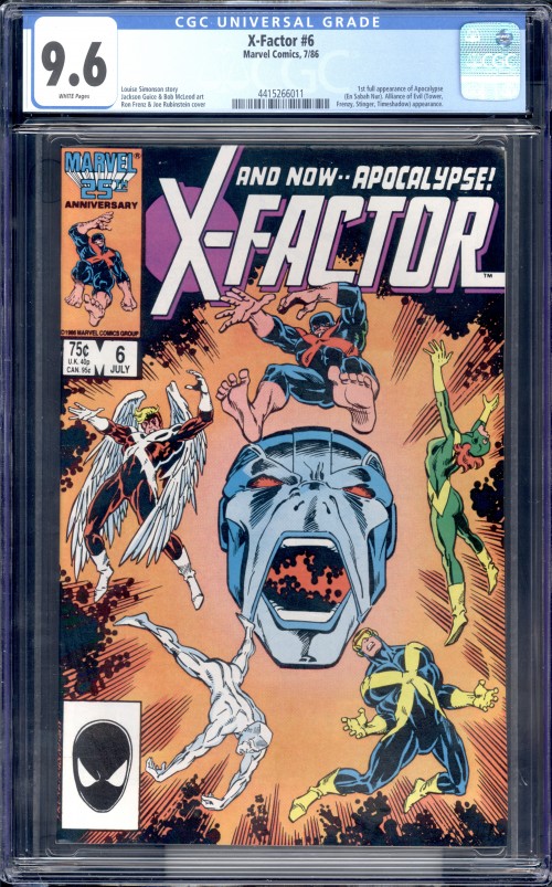 X-Factor #6 (1986) CGC 9.6