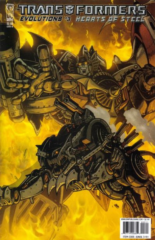 Transformers Evolutions Hearts of Steel #3 (2006) cover a