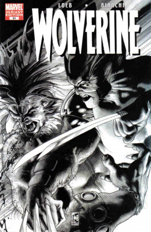 Wolverine #51 (2003) bianchi b&w variant