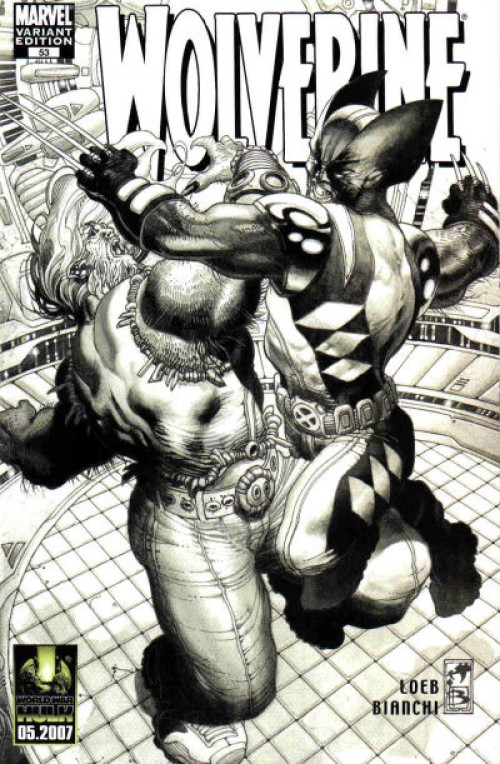 Wolverine #53 (2003) bianchi b&w variant