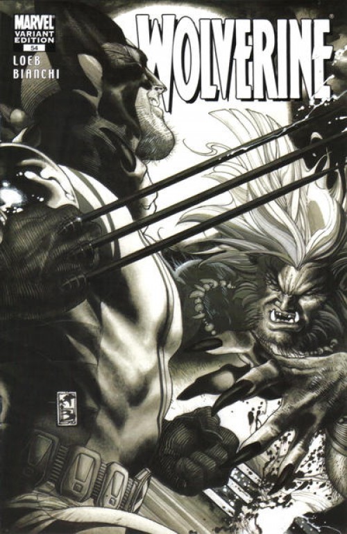Wolverine #54 (2003) bianchi b&w variant