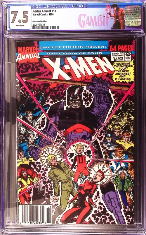 X-Men Annual #14 (1990) newsstand variant CGC 7.5 1st GAMBIT