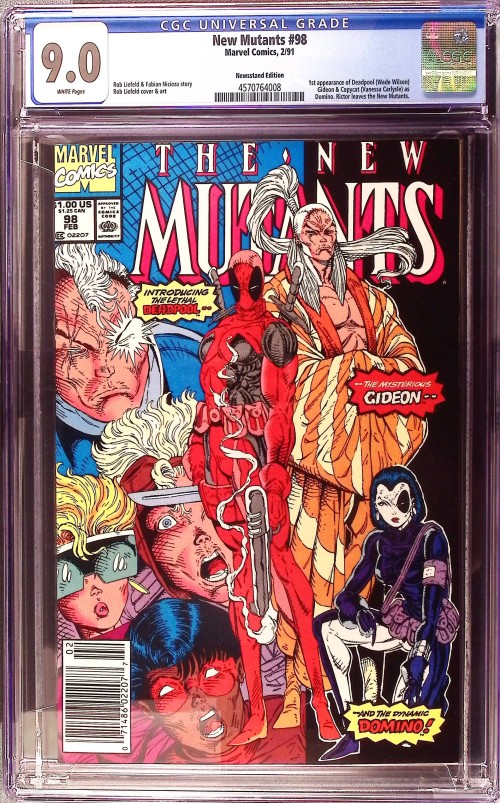 New Mutants #98 (1983) Newsstand Variant CGC 9.0