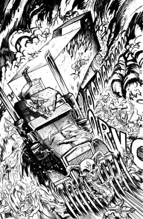 Big Rig #1 (2025) cover h johnson b&w variant