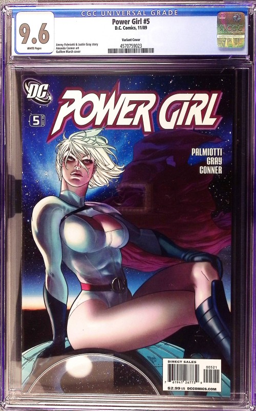 Power Girl #5 (2009) march cover CGC 9.6