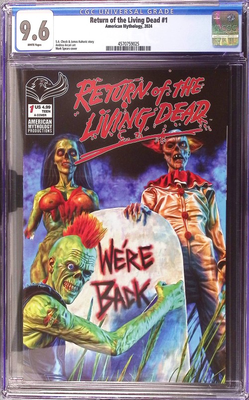 Return Of The Living Dead #1 (2025) cover a CGC 9.6 Mark Spears!
