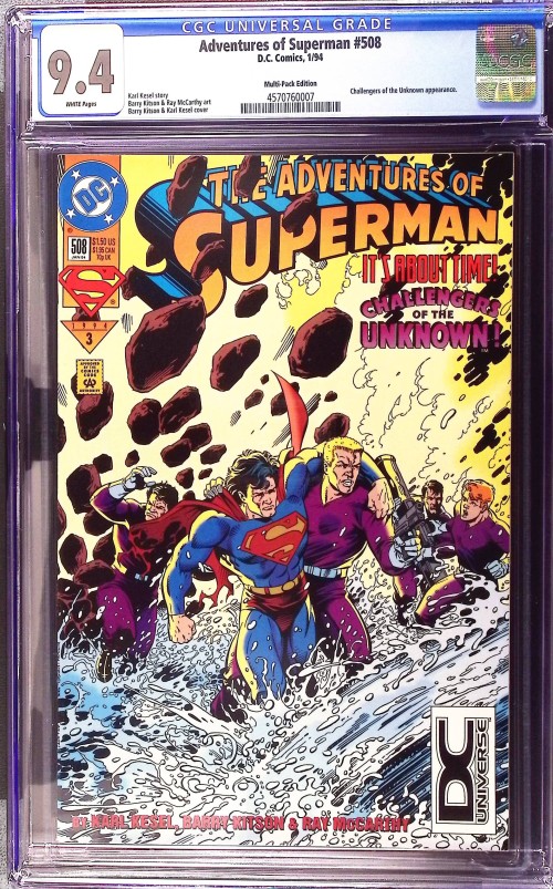Adventures of Superman #508 (1987) DCU variant CGC 9.4