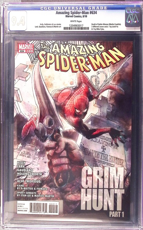 Amazing Spider-Man #634 (2004) yu variant CGC 9.4