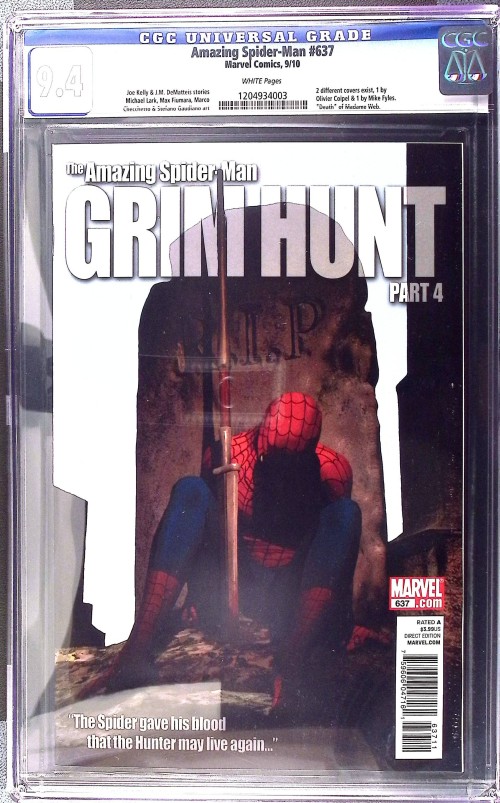 Amazing Spider-Man #637 (2004) fyles variant CGC 9.4