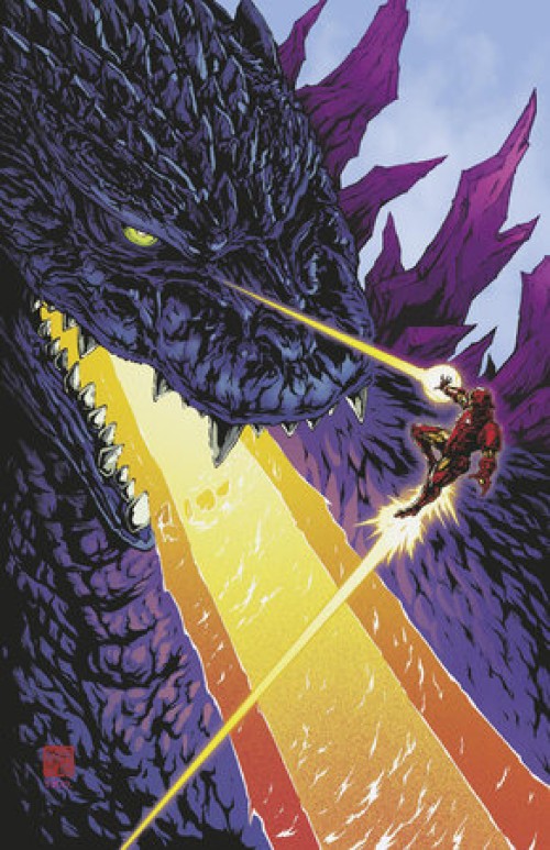 Godzilla Vs Avengers #1 (2025) second print okazaki virgin variant