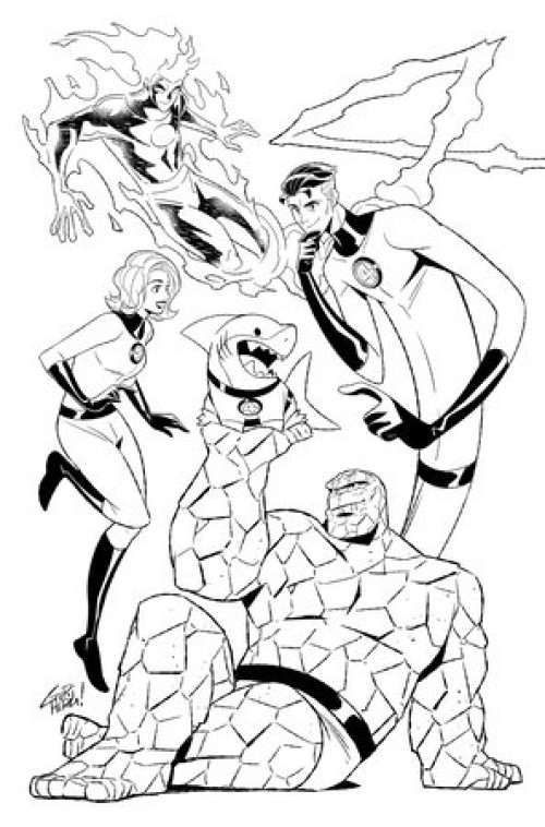 Jeff The Land Shark #1 (2025) second print gurihiru b&w variant