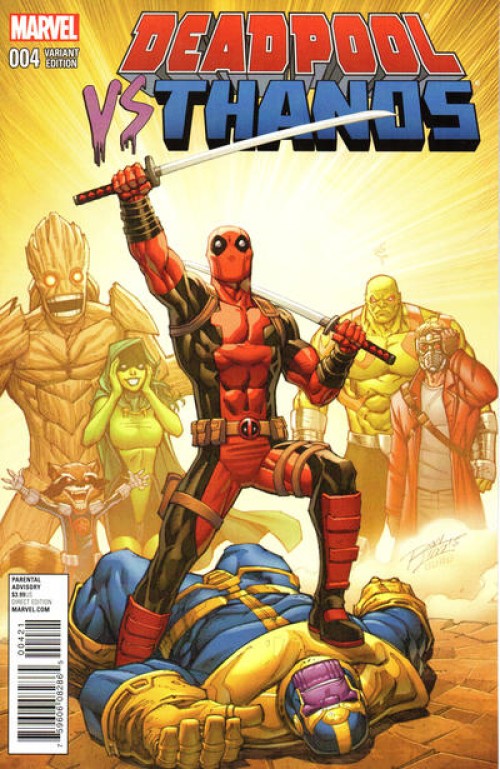 Deadpool vs Thanos #4 (2015) Lim variant