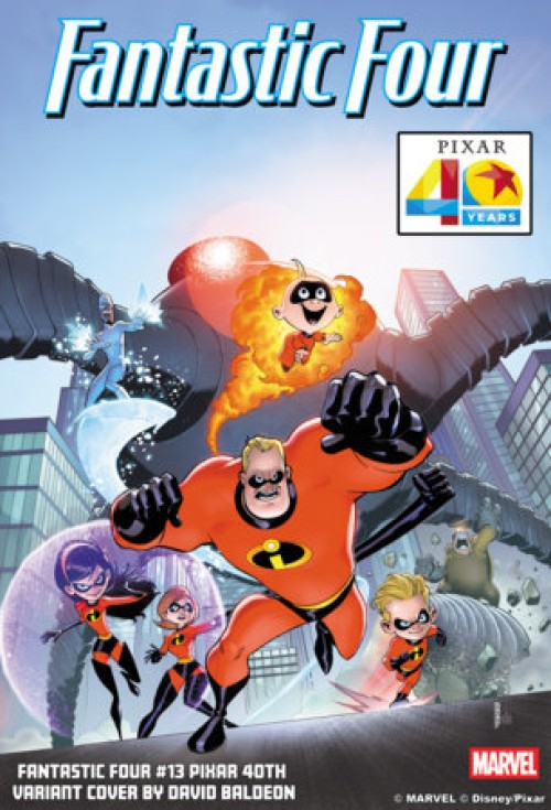 Fantastic Four #13 (2025) baldeon pixar 40th variant
