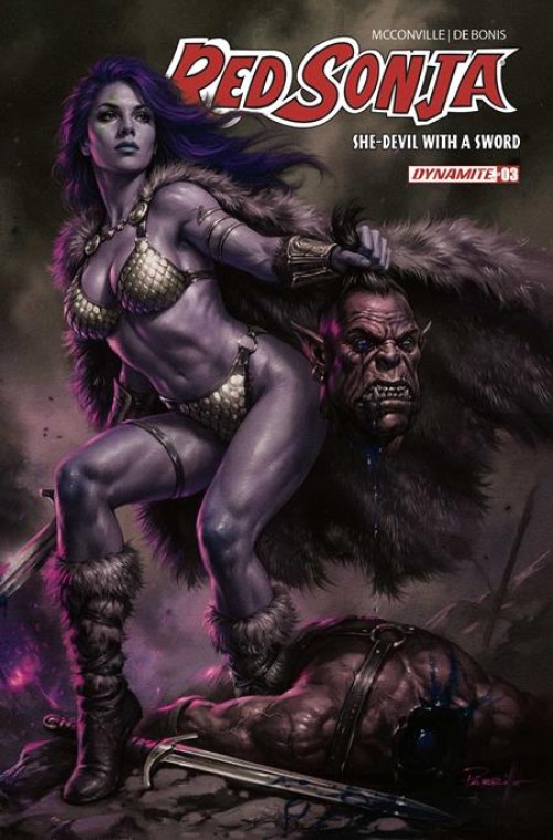 Red Sonja She Devil With A Sword #3 (2026) cover l parrillo ultraviolet variant