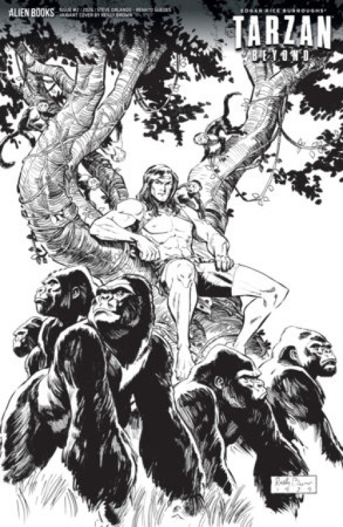 Tarzan Beyond #2 (2026) cover d brown b&w variant