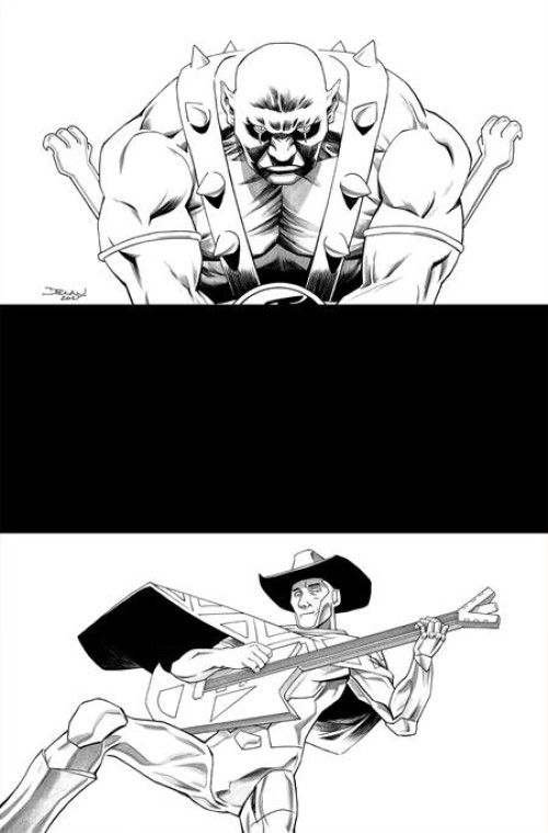 Thundercats X Silverhawks #4 (2026) cover m shalvey line art virgin variant