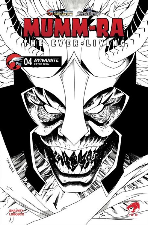 Mumm-Ra The Ever-Living #4 (2026) cover k shalvey line art variant
