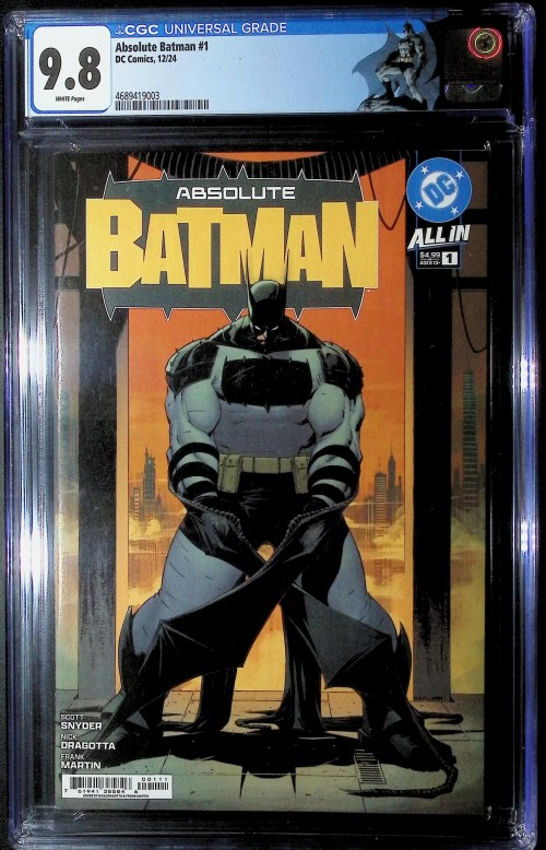Absolute Batman #1 (2024) cover A CGC 9.8
