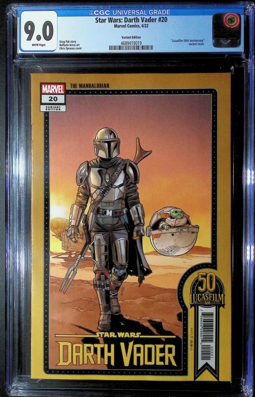 Star Wars Darth Vader #20 (2020) sprouse lucasfilm 50th variant CGC 9.0