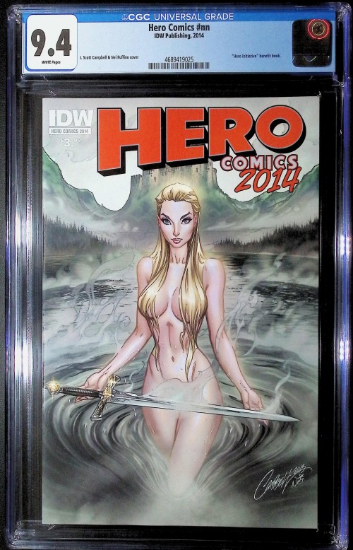 Hero Comics 2014 campbell cover CGC 9.4