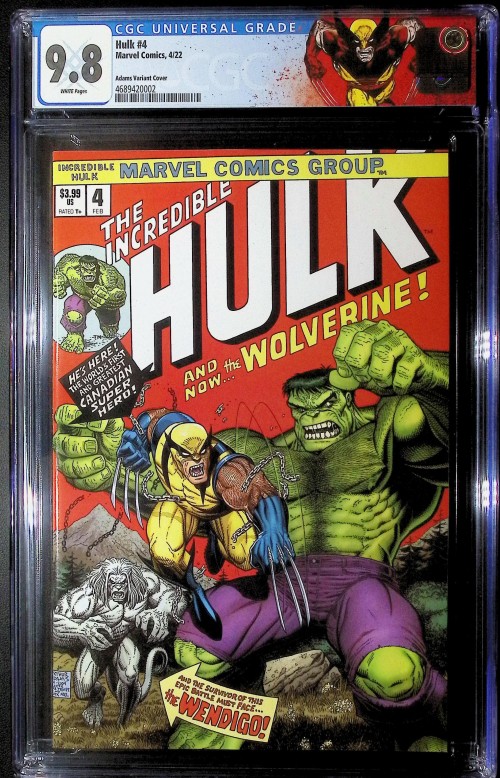 Hulk #4 (2021) adams variant CGC 9.8